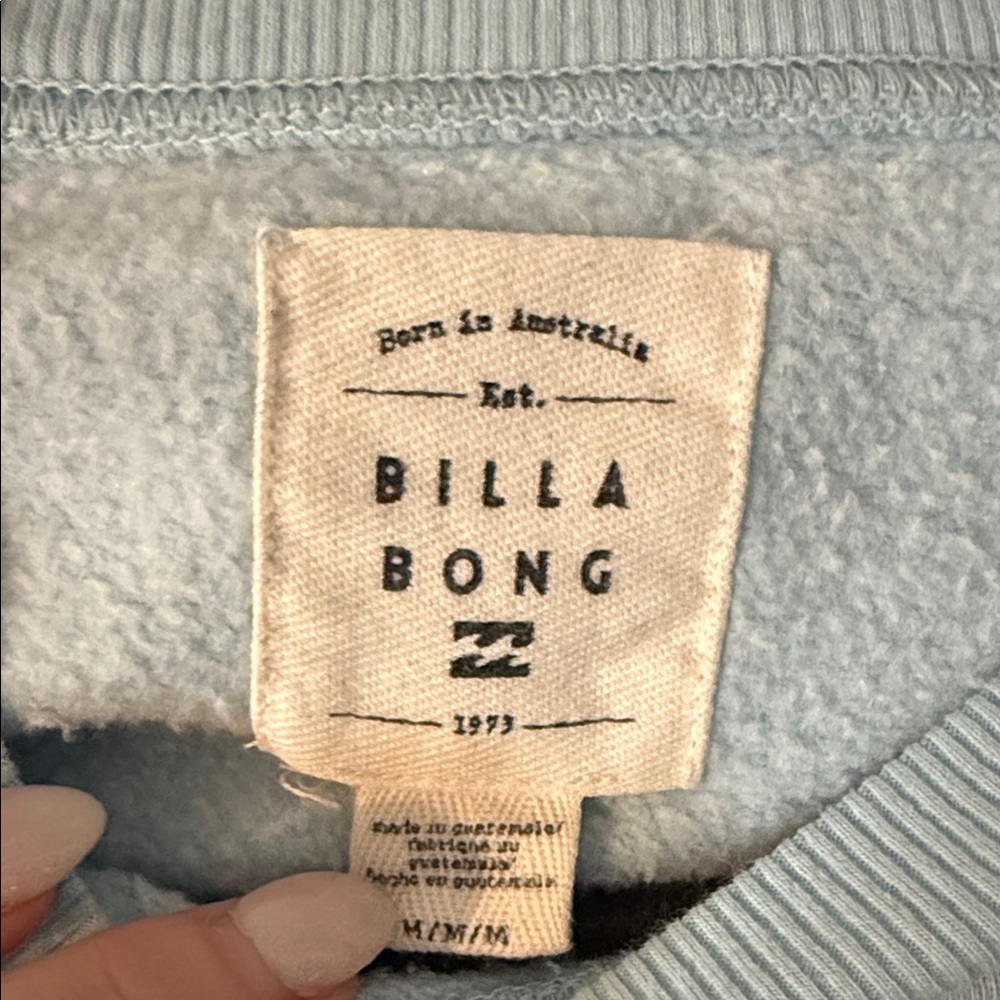 Billabong Light Blue Sunrise Graphic Crewneck Sweater - Picture 3 of 3